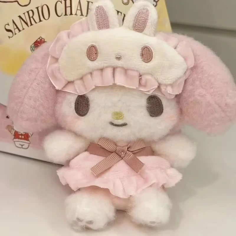My Melody Pajama Eye Mask Keychain | Kawaii · Plush · Bag Charm