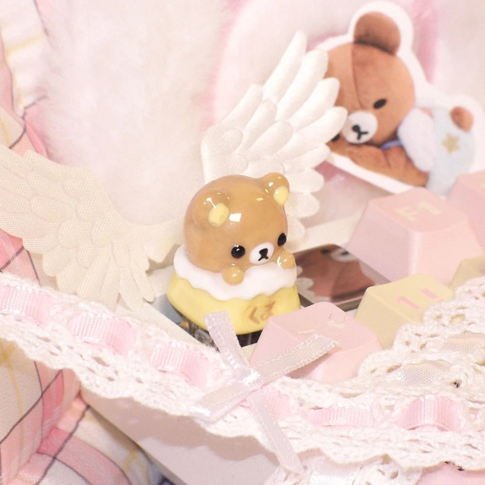 Rilakkuma Artisan Keycap | Resin · Magnetic Switch · Mechanical Keyboard