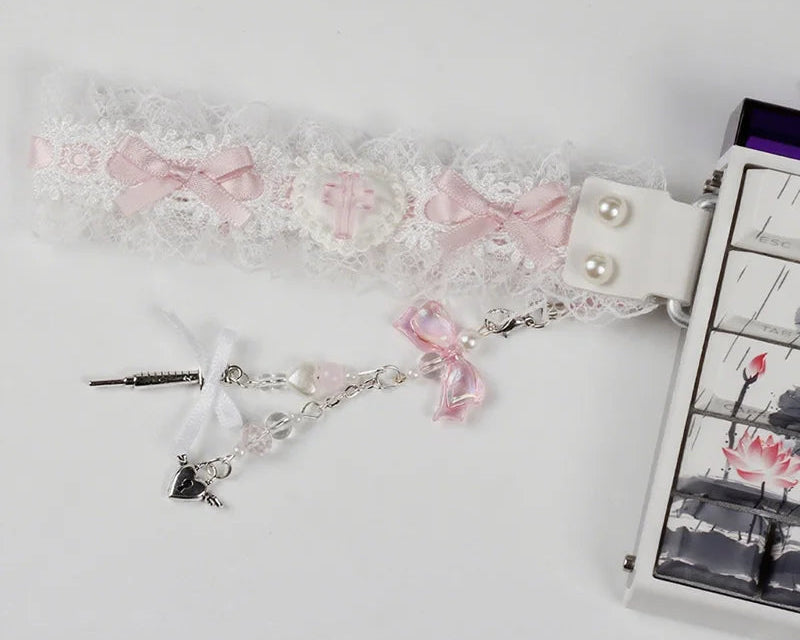 Keyboard Ribbon Strap | Lace · Universal · Personalized Desk Accessory