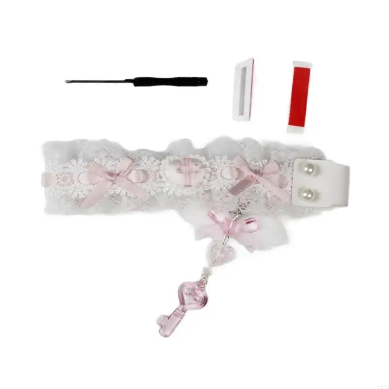 Lace Fabric Keyboard Strap | Ribbon Trim Decoration · Ergonomic · Adhesive