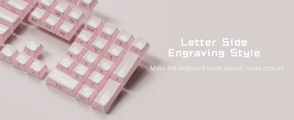 Crystal Keycap Set | 113 Keys · OEM Profile · RGB Translucent · Cherry MX Compatible