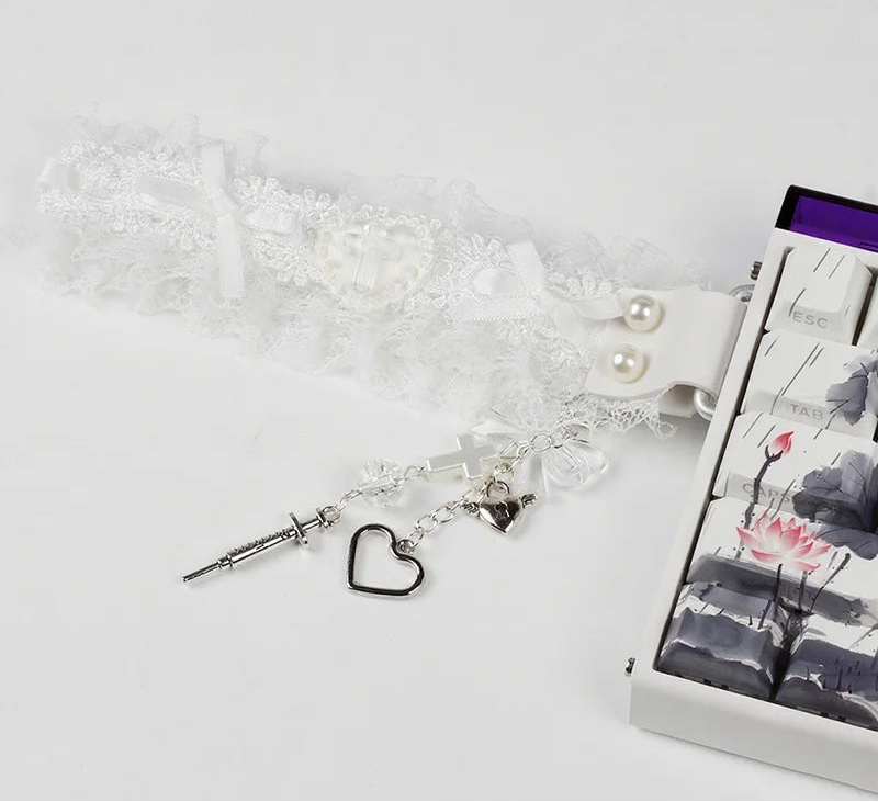 Keyboard Ribbon Strap | Lace · Universal · Personalized Desk Accessory