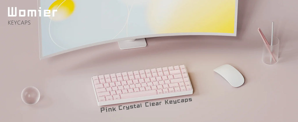 Crystal Keycap Set | 113 Keys · OEM Profile · RGB Translucent · Cherry MX Compatible