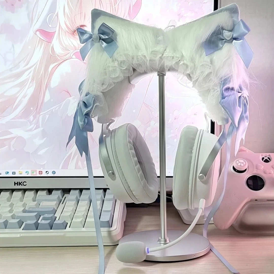 Lop-Eared Rabbit Headband Protector | Sony XM4/XM5 · Hurricane 2/3 · Prism · Cat Ear Headphone Decoration**