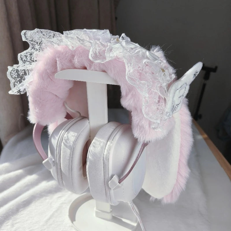 Lop-Eared Rabbit Headband Protector | Sony XM4/XM5 · Hurricane 2/3 · Prism · Cat Ear Headphone Decoration**
