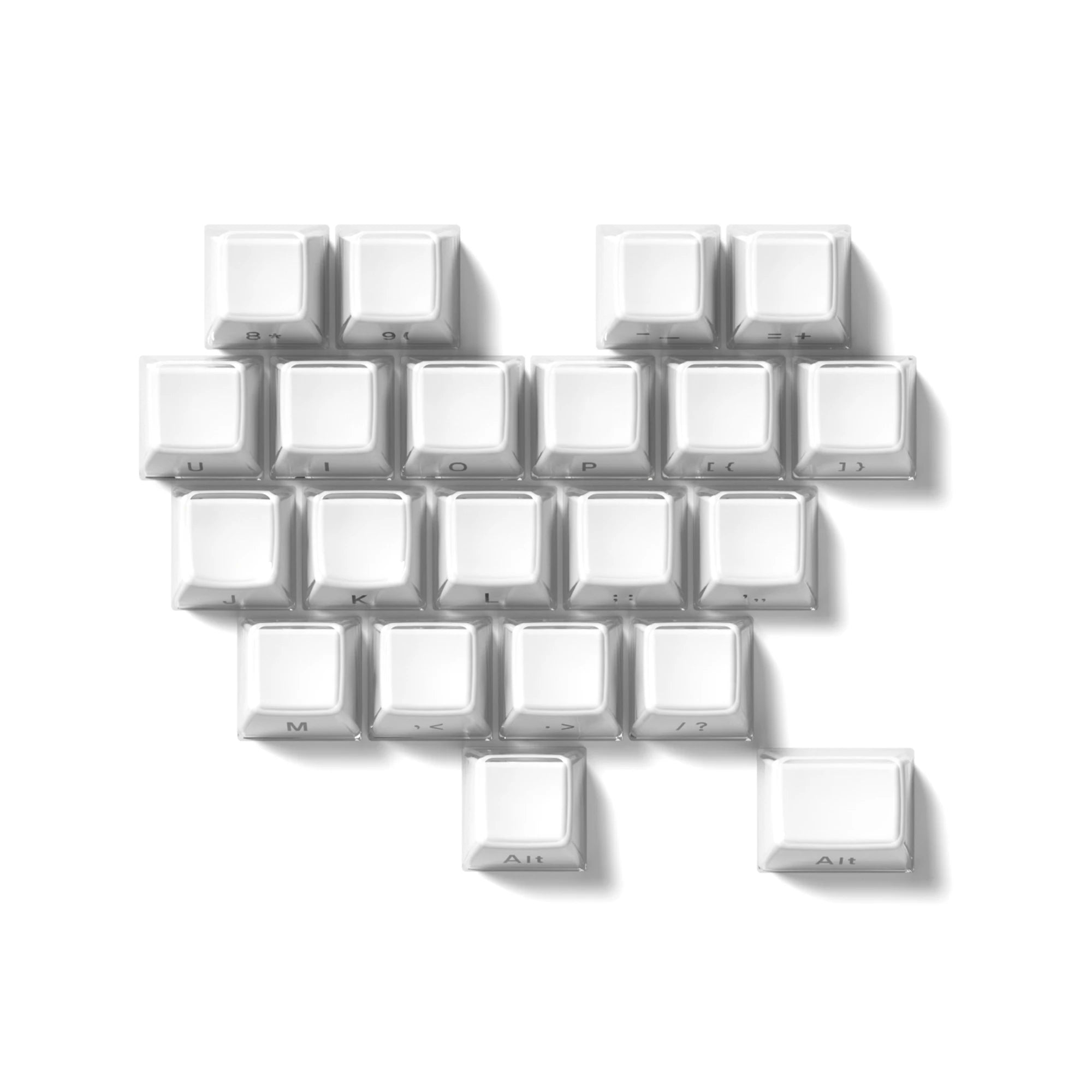 Crystal Keycap Set | 113 Keys · OEM Profile · RGB Translucent · Cherry MX Compatible