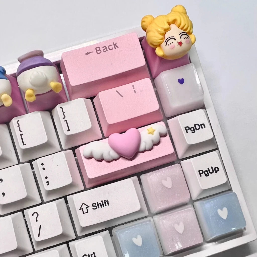 Love Wings Artisan Keycap | 2.25U Shift & Enter · OEM Profile · Cross Axis MX Compatible