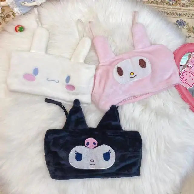 Sanrio Fluffy Pajama Set | Kuromi · My Melody · Cinnamoroll Flannel Shorts