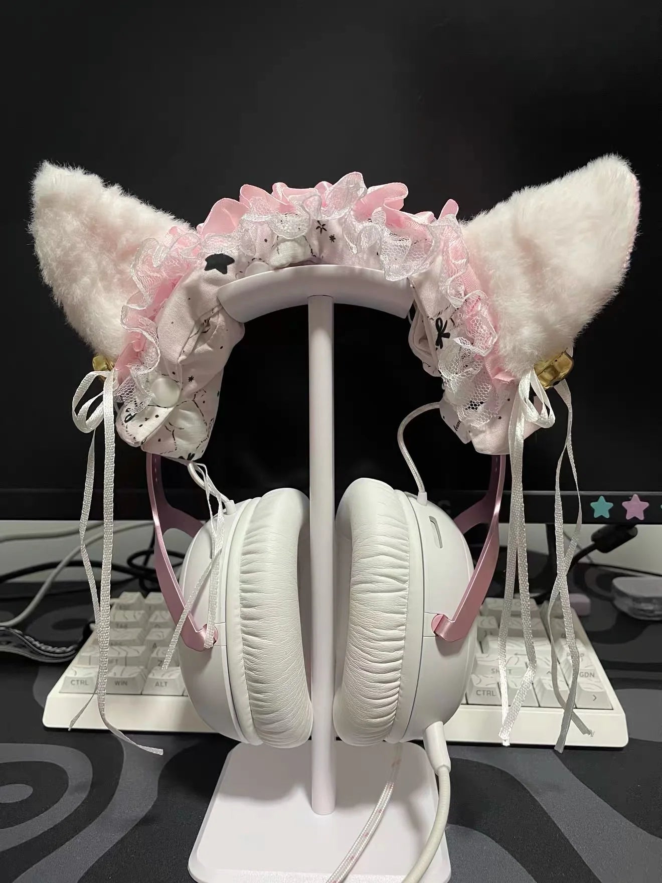 Lop-Eared Rabbit Headband Protector | Sony XM4/XM5 · Hurricane 2/3 · Prism · Cat Ear Headphone Decoration**
