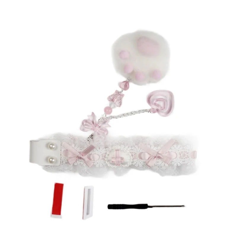 Lace Fabric Keyboard Strap | Ribbon Trim Decoration · Ergonomic · Adhesive