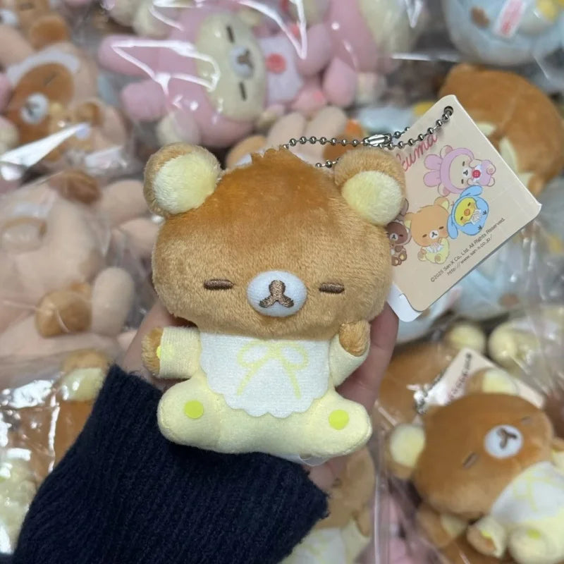 Bunny Ear Pajama Bear Keychain | Kawaii · Plush · Stuffed Doll Charm