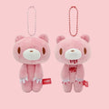 Bloodthirsty Pink Bear Plush Pendant | Kawaii · Creepy Cute · Bag Charm