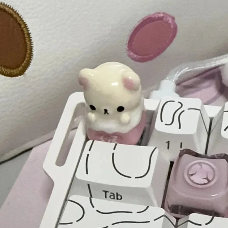 Rilakkuma Artisan Keycap | Resin · Magnetic Switch · Mechanical Keyboard
