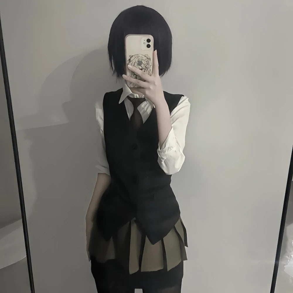 Touka Kirishima Cosplay Set | Tokyo Ghoul · Shirt · Vest · Skirt