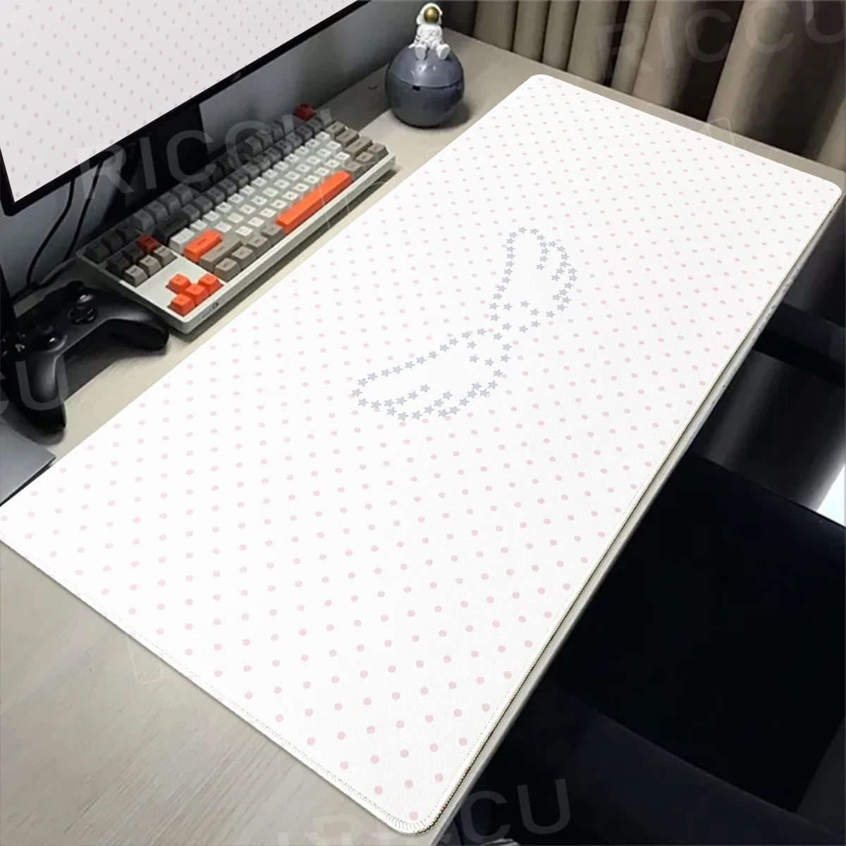 Pink Minimalist Mouse Pad | XXL Desk Mat · Non-Slip Rubber · Aesthetic Korean Ins Style Pink Minimalist Mouse Pad | XXL Desk Mat · Non-Slip Rubber · Aesthetic Korean Ins Style
