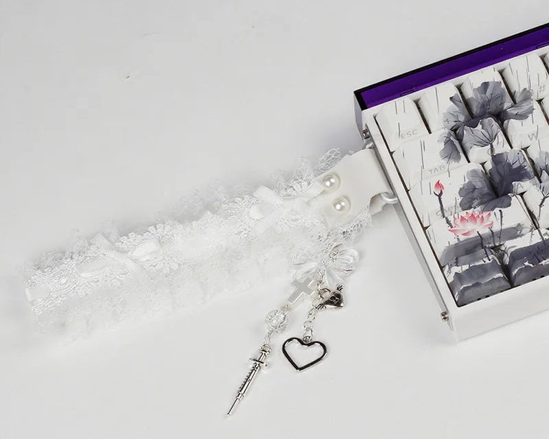 Keyboard Ribbon Strap | Lace · Universal · Personalized Desk Accessory