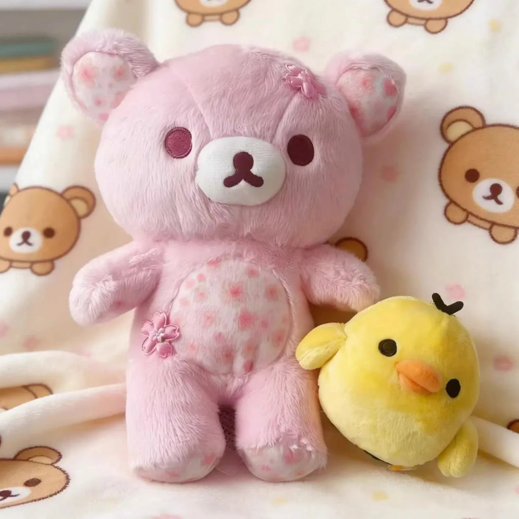 Sakura Korilakkuma Bear Plush | Floral · Cuddly · Sleeping Hug Pillow