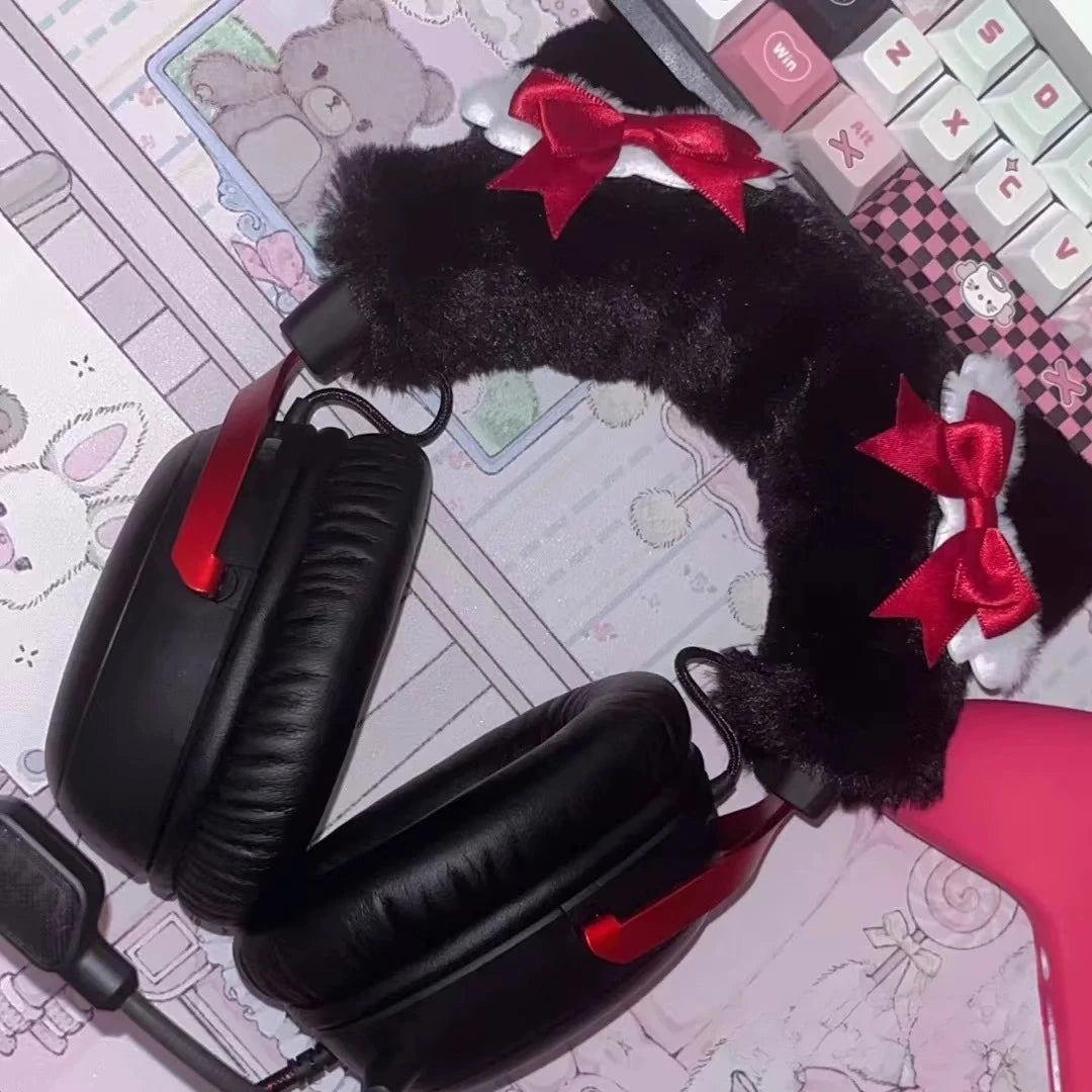 Lop-Eared Rabbit Headband Protector | Sony XM4/XM5 · Hurricane 2/3 · Prism · Cat Ear Headphone Decoration**