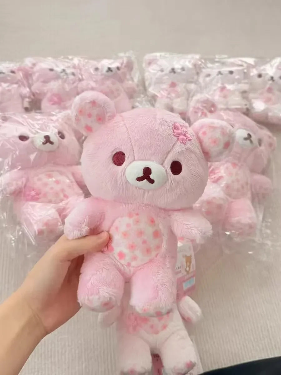 Sakura Korilakkuma Bear Plush | Floral · Cuddly · Sleeping Hug Pillow