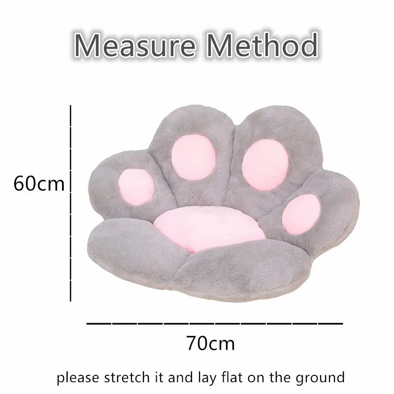 Kawaii Cat Paw Plush Cushion | Soft · Cozy · Kawaii Decor
