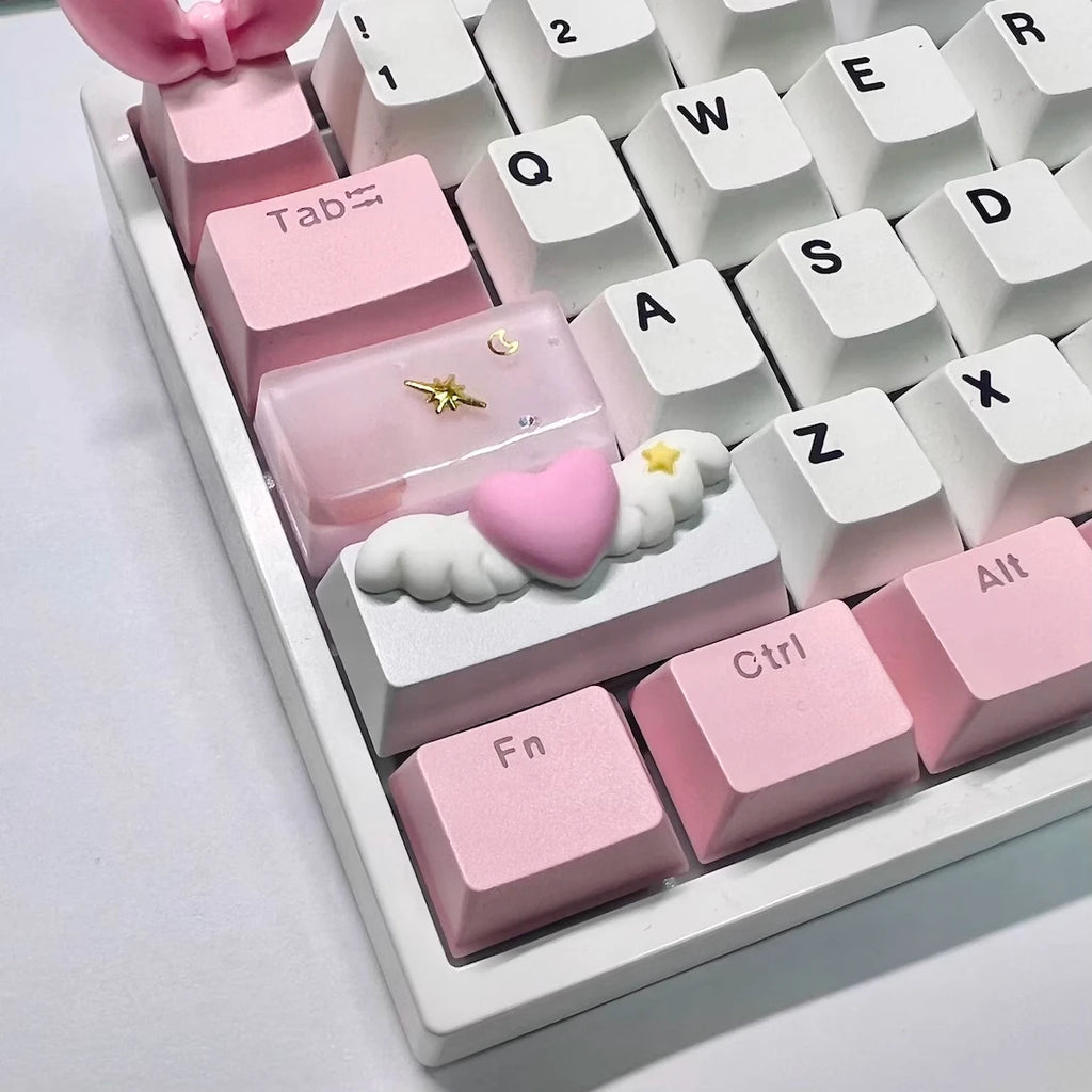 Love Wings Artisan Keycap | 2.25U Shift & Enter · OEM Profile · Cross Axis MX Compatible