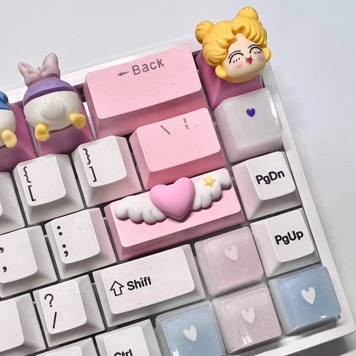 Love Wings Artisan Keycap | 2.25U Shift & Enter · OEM Profile · Cross Axis MX Compatible