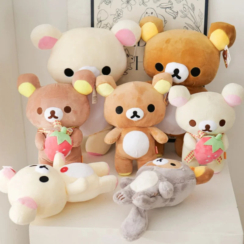 Rilakkuma & Korilakkuma Plush Doll | Stuffed Bear · Soft Anime Plushie · Kawaii Gift