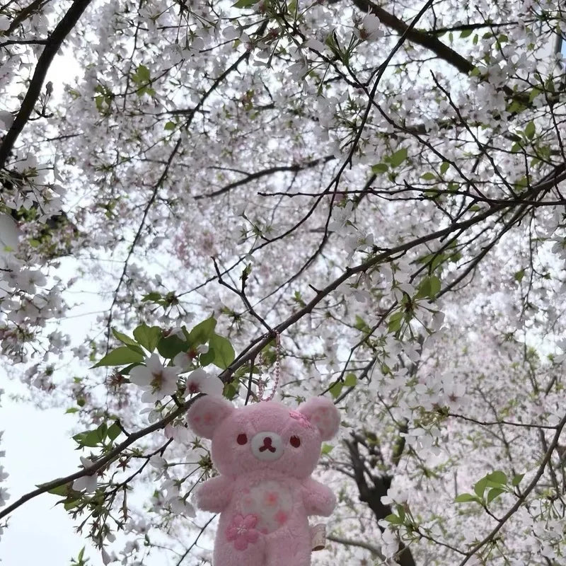 Sakura Korilakkuma Bear Plush | Floral · Cuddly · Sleeping Hug Pillow