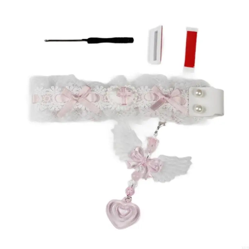 Lace Fabric Keyboard Strap | Ribbon Trim Decoration · Ergonomic · Adhesive