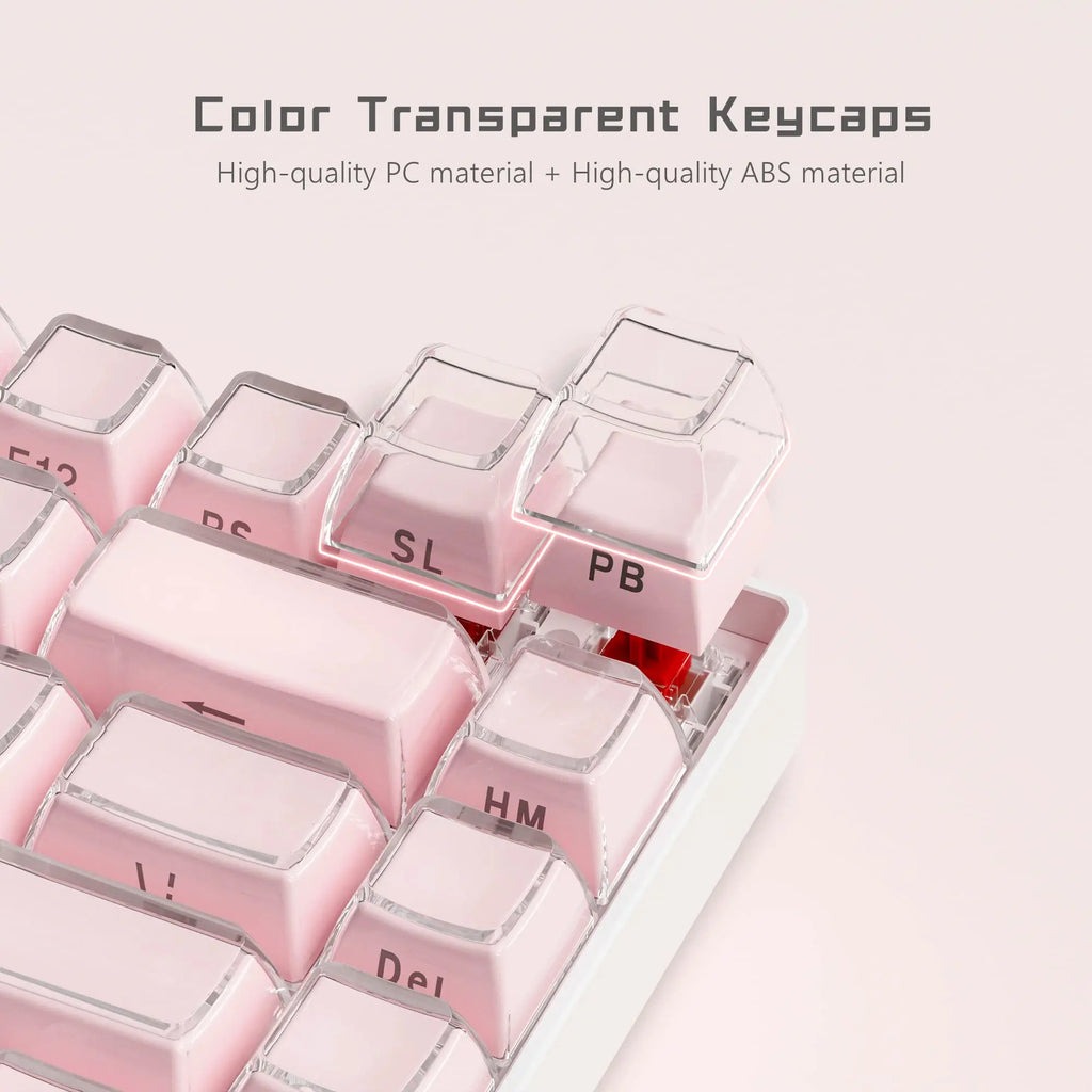 Crystal Keycap Set | 113 Keys · OEM Profile · RGB Translucent · Cherry MX Compatible