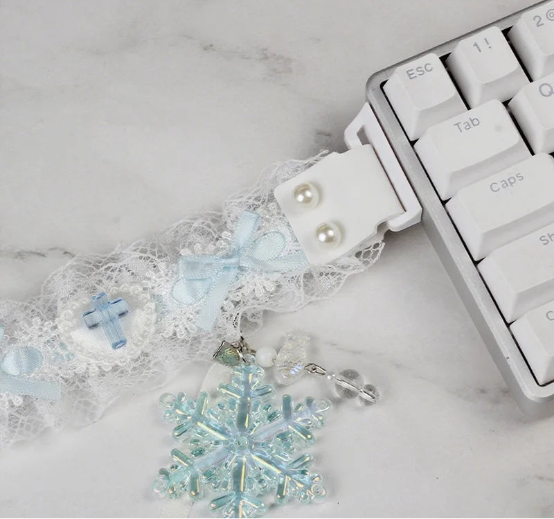 Keyboard Ribbon Strap | Lace · Universal · Personalized Desk Accessory