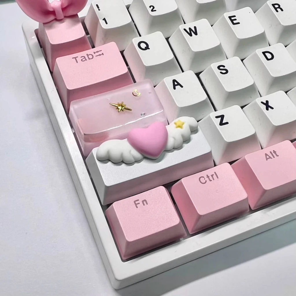 Love Wings Artisan Keycap | 2.25U Shift & Enter · OEM Profile · Cross Axis MX Compatible