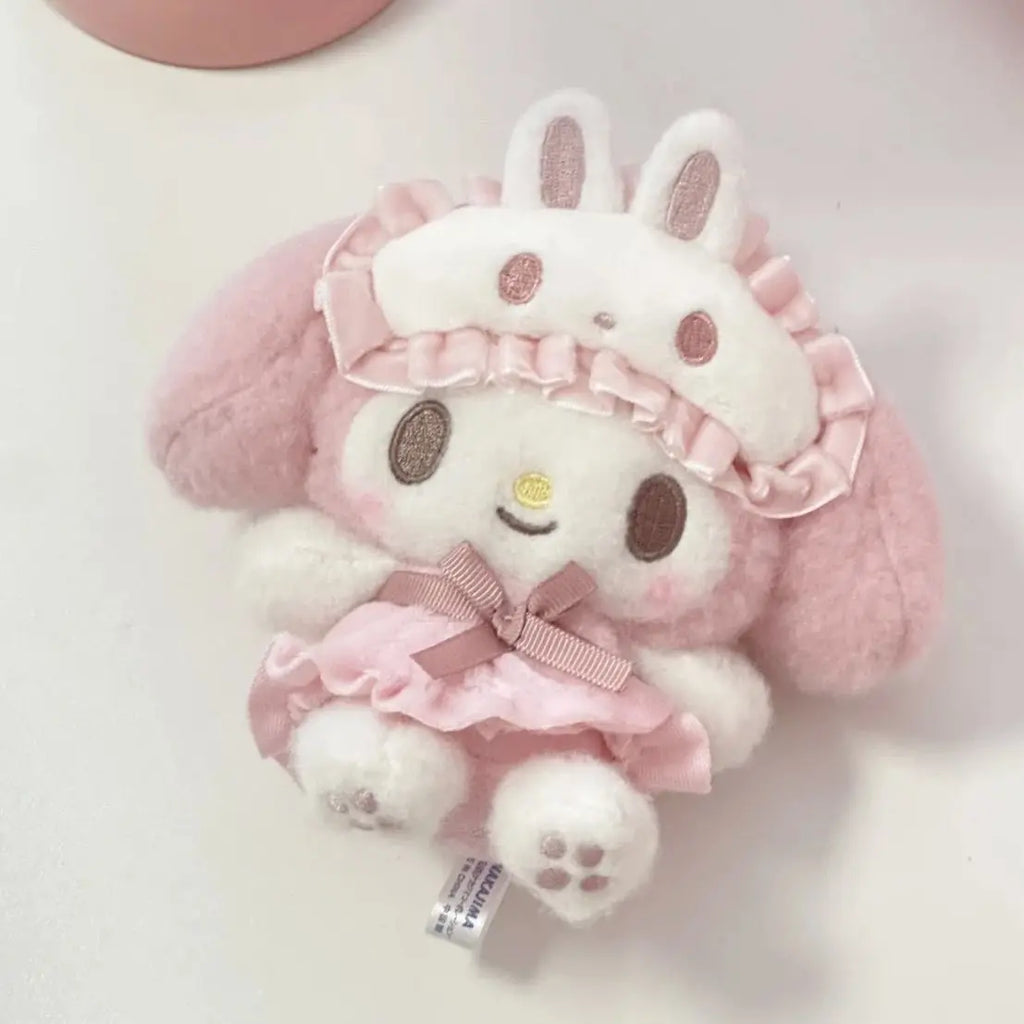 My Melody Pajama Eye Mask Keychain | Kawaii · Plush · Bag Charm