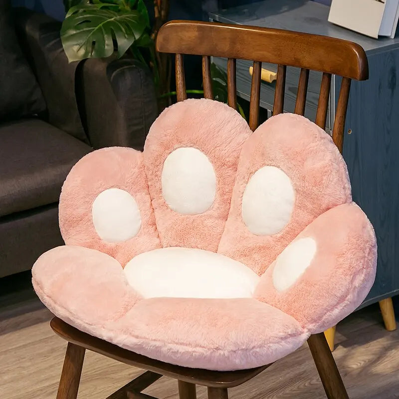 Kawaii Cat Paw Plush Cushion | Soft · Cozy · Kawaii Decor