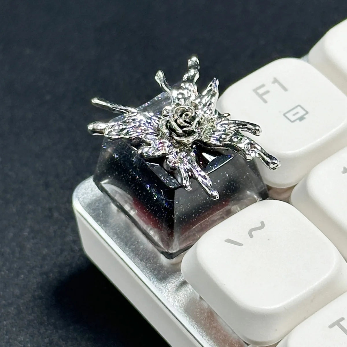 1PC Gothic Butterfly Keycaps Vintage Gaming ESC Key Caps Cross Axis Mechanical Keyboard Keycap Office Decoration Accessories
