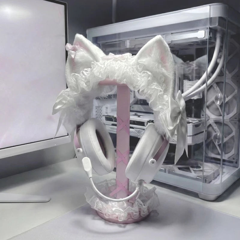 Lop-Eared Rabbit Headband Protector | Sony XM4/XM5 · Hurricane 2/3 · Prism · Cat Ear Headphone Decoration**