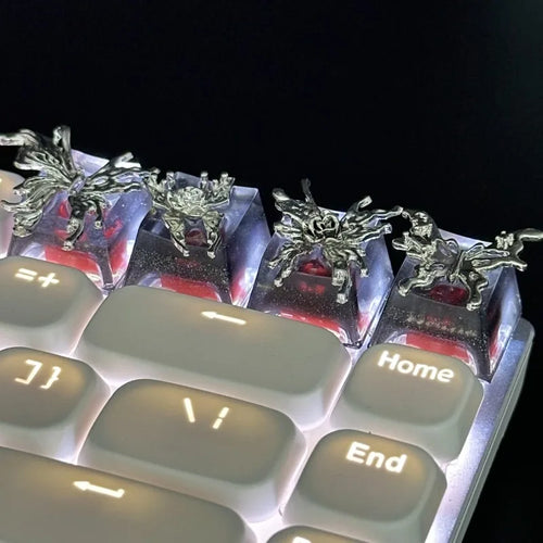 1PC Gothic Butterfly Keycaps Vintage Gaming ESC Key Caps Cross Axis Mechanical Keyboard Keycap Office Decoration Accessories