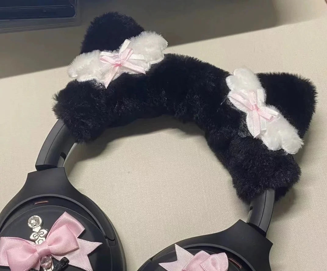 Lop-Eared Rabbit Headband Protector | Sony XM4/XM5 · Hurricane 2/3 · Prism · Cat Ear Headphone Decoration**